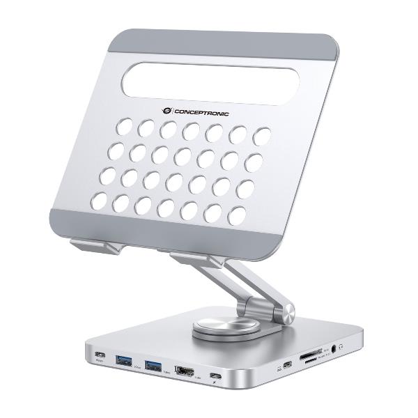 Conceptronic TABLET STAND WITH 8-IN-1 DOCKING
